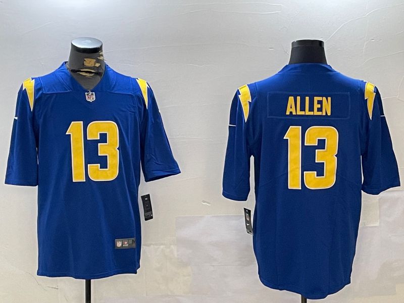 Men Los Angeles Chargers #13 Allen Blue Second generation 2024 Nike Limited NFL Jersey style 1->los angeles chargers->NFL Jersey